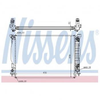 Radiateur de refroidissement Nissens 60307A