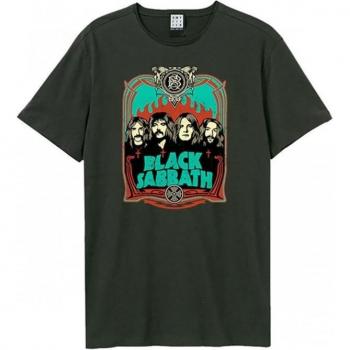 Black Sabbath Flames Design T-Shirt