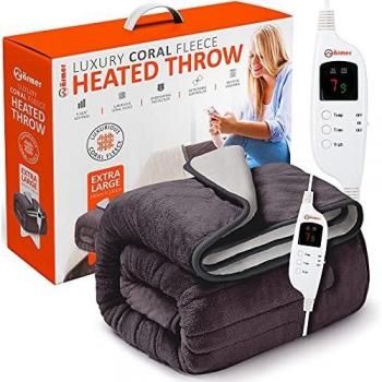 GreyCloud Double Electric Heated Throw