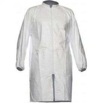 Dupont Tyvek 500 White Lab Coats Large with Press Studs & Pockets