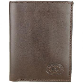 Brown Leather Passport Holder for Men