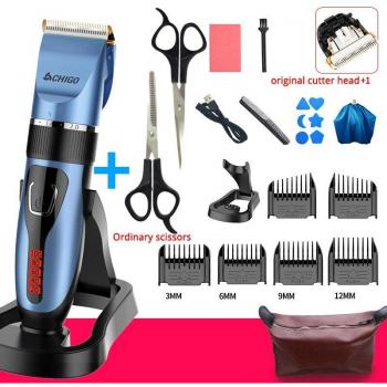 Digital Display Waterproof Hair Clipper for Kids
