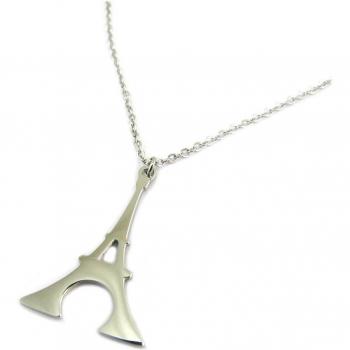 Silver Skyline Designer Eiffel Necklace