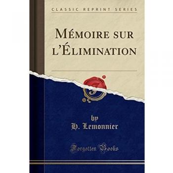 Mémoire sur l'Élimination