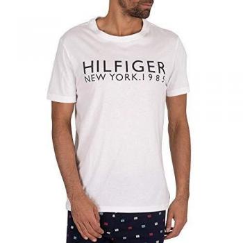 Camiseta de Pijama de Hombre Tommy Hilfiger, Blanco, S