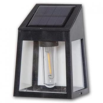 Kit Wally Filament – Lanternes murales solaires à LED, 10 lm, Noir