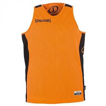 Spalding Essential Herren-Teamshirt Reversible Orange/Schwarz