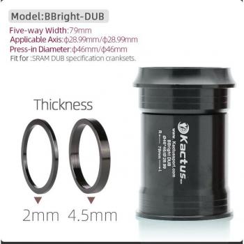 Axe de vélo avec roulements en nitrure de silicium