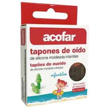 Acofar Tapones Oído Silicon Moldeable 6Uds