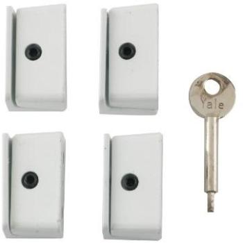 Chubb 8K109 Casement Window Lock Bundle (White) – 4 Pieces