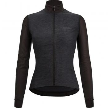Santini Negro Grisáceo Maillot Mujer L Manga Larga