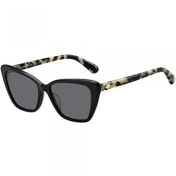 Kate spade new york Women's Lucca 55MM Cat Eye Sunglasses Black One Size
