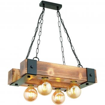 Wellhome 50x30x70 Noyer Noir Plafonnier