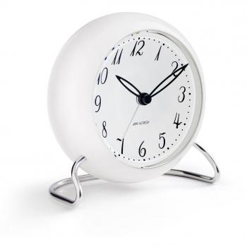 Horloge de table Arne Jacobsen blanche 11 cm