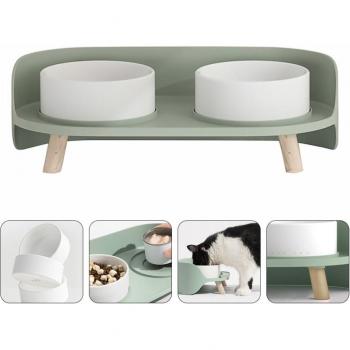 BaseCeramica Green Cat Plate