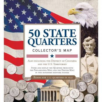 50 State Quarters Map, by Peter Pauper Press, Inc