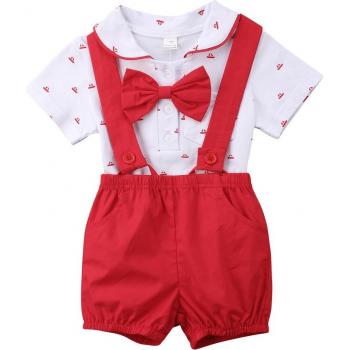 Ropa de bebé recién nacido mono de manga corta y pantalones cortos 0-24 meses