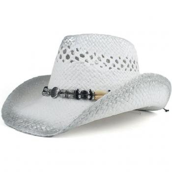 Handmade Bohemian Straw Cowboy Hat
