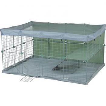 Parc pour Lapins Métal Vert Park 1.84 m² – Dimensions 70x140x105 cm