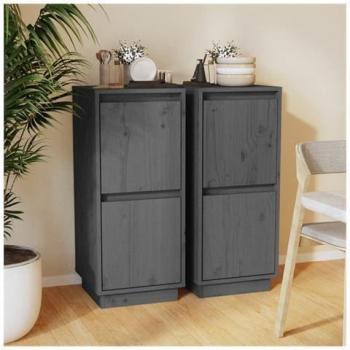 Elegante Grau Sideboards 2er Set