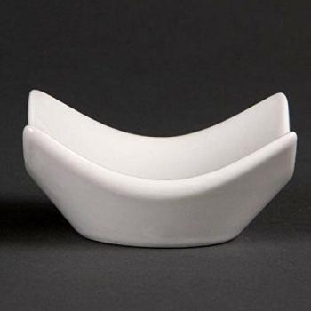 Olympia Whiteware Mini-Module mit erhöhtem Rand – 12 Stück, 1 cl