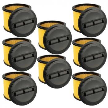 VH-BW 8x Vacuum Cleaner Filter Cartridge – Einhell TH‑VC 1820 S / 1815 / 1820/1 S & TE‑VC 2340 SA (Yellow Black)