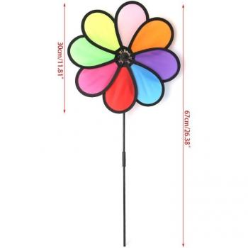 Outdoor Rainbow Twirl Decor