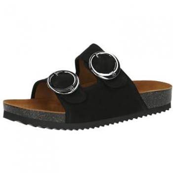 Caprice Pantolette „Caprice Pantoletten Nubukleder“ – Damen, Gr. 39, schwarz