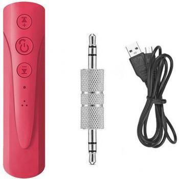 Bluetooth 4.2 Empfänger Adapter mit Clip, 3,5mm Jack, Freisprech-AUX für Auto und Headset, Kamera-kompatibel