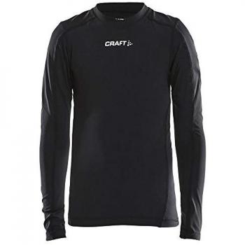 Craft PRO Control Kinder-Kompressionsshirt Langarm Schwarz 6-8 Jahre