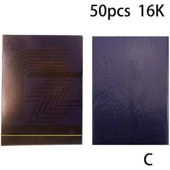 Set de Papel Carbón Azul 32K 16K 48K 50 Uds