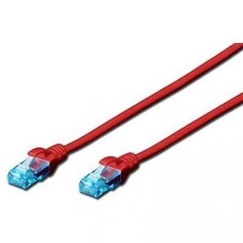 Cable de red Digitus 1m Cat 5e U/UTP rojo