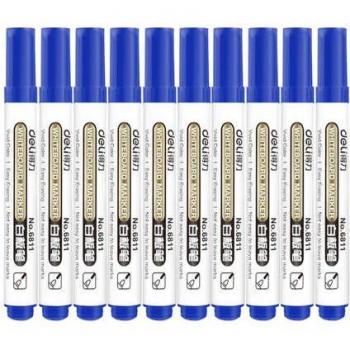 Deli 6811 Marqueurs pour Tableau Blanc – Pack 10 pièces