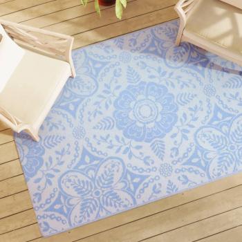 VidaXL Terrassen-Teppich Babyblau 140x200 cm