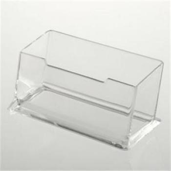Clear Desktop Business Card Stand