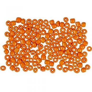Rocailles 3 mm orange 8/0 diamètre intérieur 0,6-1,0 mm 25 gr 1 Pq