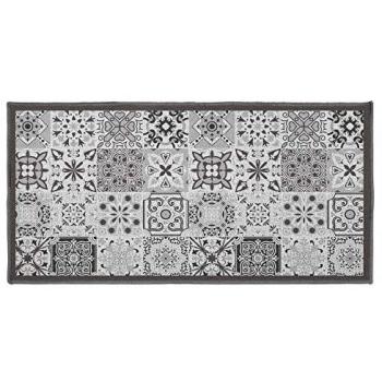 Tapis multi‑usage gris, style persan, rectangle 50 × 120 cm, motifs orientaux