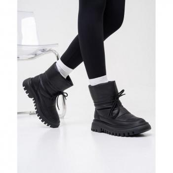 ISSA PLUS 37 Black Fur-Collared Tall Puffer