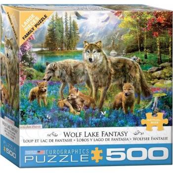 Wolf Lake 500‑Piece Jigsaw by Jan Patrik