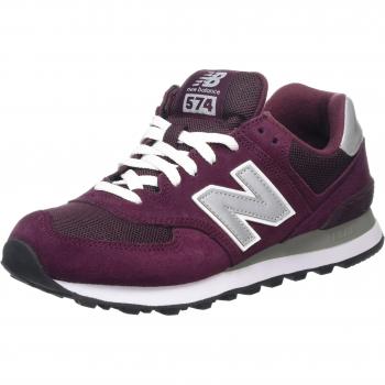 New Balance Men's 574 Low-Top Sneakers, Burgundy, 5 UK
