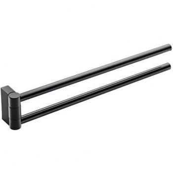 Stellar Spin 41cm Wall‑Mount Towel Rail – Black Finish