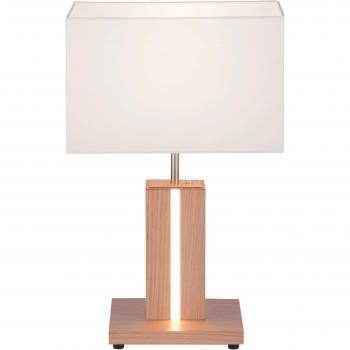 Lampe à poser en bois Amanda à double éclairage