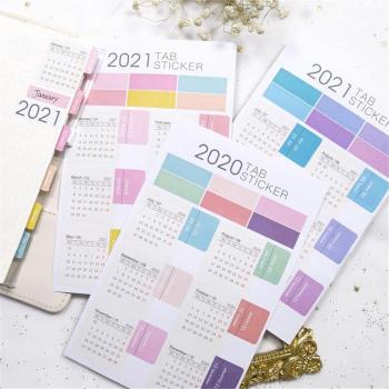 Autocollants index pour calendrier et planificateur