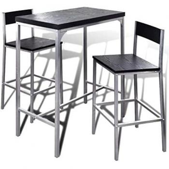 Breakfast Bar with Storage and Stools