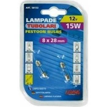 Foco tubular 58132 15W con base 8x28 mm