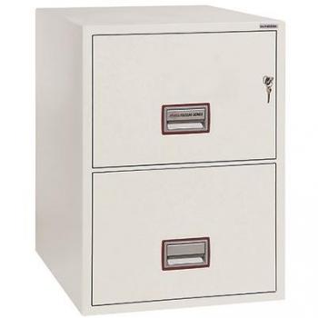 Phoenix Firefile Filing Cabinet Fire Resistant 2 Lockable Drawers 145Kg W530xD675xH805mm Ref 2242