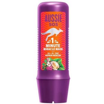 AUSSIE SOS 1 Minute Miracle Repair Rescue Mascarilla De Nutrición Intensa Para Cabello Seco Y Dañado 250 ml
