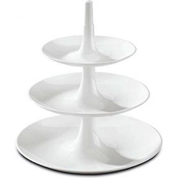 Koziol 3180525 BABELL Etagere, Servierplatte, Serviertablett, Servierständer, Kuchen, CupCakes, Kunststoff