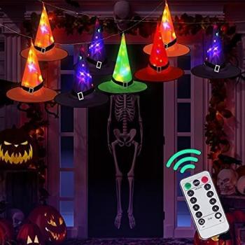 Glowing Witch and Wizard Hats Remote Control