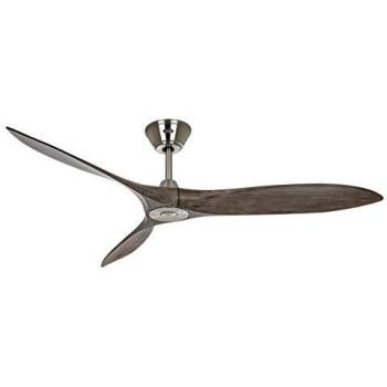 Ventilateur de Plafond Eco Airscrew 152cm Chromé Bois massif